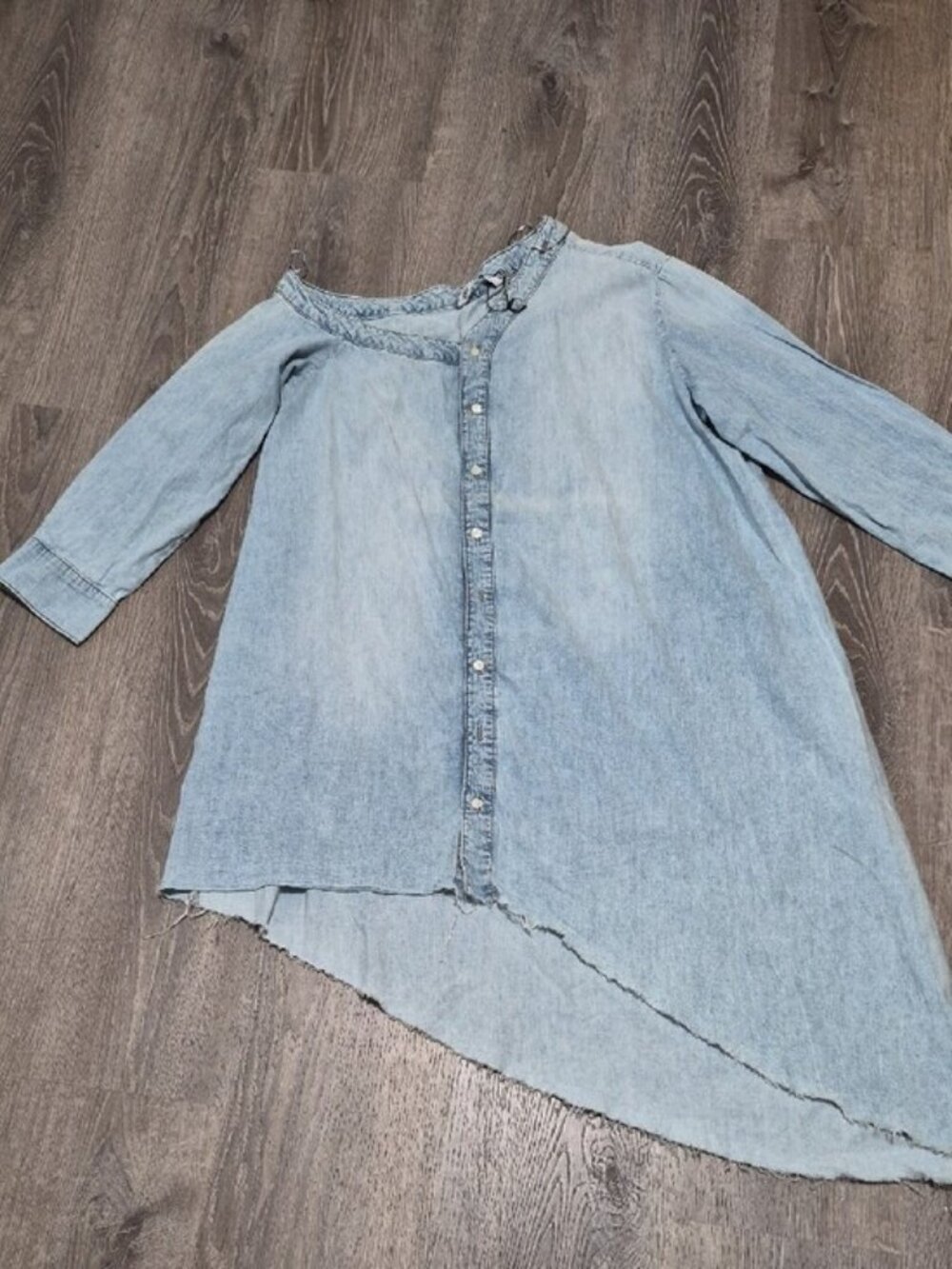 ZARA Button Tunic/Dress | Asymmetrical Style